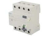 &Icirc;ntrerupător diferențial Siemens 63A 300mA 3 poli IP20 5SV3646-6