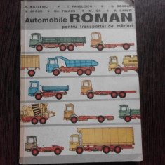 Automobile Roman pentru transportul de marfuri - V. Mateevici