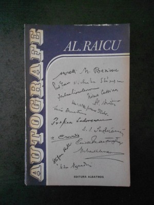 AL. RAICU - AUTOGRAFE foto