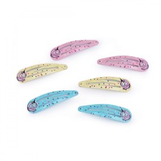 Set agrafe colorate pentru par cu imprimeu Unicorn, 6 bucati