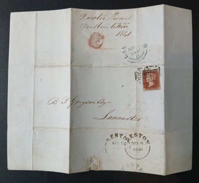 GB-ANGLIA-1841-plic circulat stampilat-RARR foto