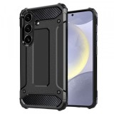 Husa Techsuit Hybrid Armor Neagra pentru Samsung Galaxy S24 S921, Rezistenta la Socuri
