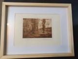 Cumpara ieftin Nicolae Grigorescu - Pe plaiu - Foto gravură Stelian Petrescu -RAR, Natura, Ulei, Altul