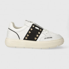 Love Moschino sneakers culoarea alb JA15284G1IJC510A