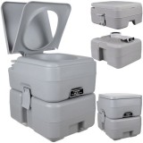 Toaleta portabila camping Trizand 20L deseuri, 12L apa, gri