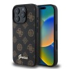 Husa iPhone 16 Pro Max Guess Peony Script MagSafe, negru, GUHMP16XPGPYSK