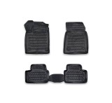 Covorase Auto Tip Tavita Cauciuc ALM Renault Clio 5 (2019-2024) - Presuri Interior Negre, Fixare Podea