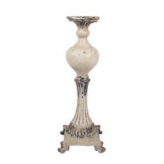 Sfesnic ceramica bej vintage 14x14x40 cm