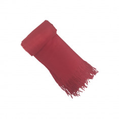 Fular elegant, Onore, rosu, 202 x 71 cm, vascoza si lana, model uni