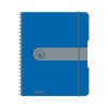 Caiet Herlitz EOTG, A5, cu elastic, 80 file, albastru