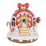 Cumpara ieftin Decoratiune Craciun Casuta Turta Dulce polirasina cu led 14x12x14 cm