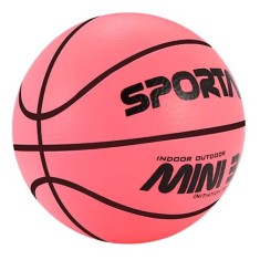 Mini minge de baschet, diametru 12.7 cm, roz, negru foto