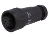 Mufă WA22 mamă PIN 7 6 PE IP67 10A 250V 9-10,5mm