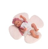 Cumpara ieftin Bebelus Asivil - Maria cu caciulita si pernuta trifoi roz, 43 cm