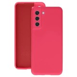 Husa protectie flippy pentru samsung s21 fe liquid silicone fuchsia/roz