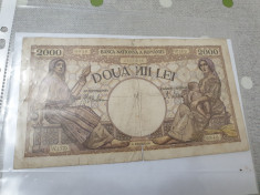 bancnota romania 2000 lei 1941 foto