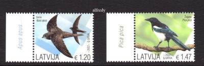 LETONIA 2019, Fauna - Pasari, serie neuzată, MNH foto