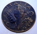1.753 ITALIA WWII VITTORIO EMANUELE III 10 CENTESIMI 1942 R, Europa, Bronz-Aluminiu