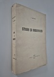 Carte veche 1914 I Botez Studii si observatii