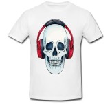 Cumpara ieftin Tricou &quot; Skeleton headphones &quot;