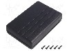 Carcasa ABS, 84mmx124mmx30mm, MASZCZYK - KM-39 BK