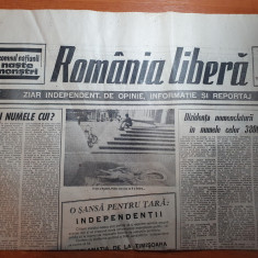 ziarul romania libera 11 aprilie 1990-continuare interviului cu regele mihai