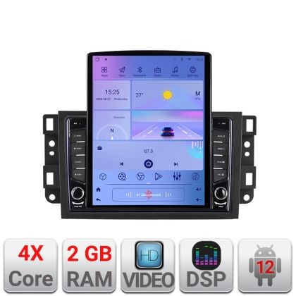 Navigatie Chevrolet Captiva K-020 ecran tip TESLA 9.7&quot; cu Android Radio Bluetooth Internet GPS WIFI 2+32 DSP Quad Core CarStore Technology