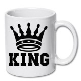 Cana alba personalizata &quot;KING&quot;, INOVATIX&reg;. 330ml