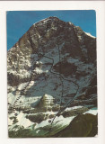 SH1-Carte Postala-ELVETIA , Eiger-Nordwand , Circulata 1974