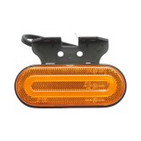 Lampa gabarit laterala ovala LED 12-24V galbena cu suport, 121x47x19 mm, distanta intre suruburi 30/50 mm, Breckner Germany