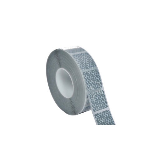 Banda reflectorizanta intrerupta Premium Omologata U.E. culoare Alba Cod: RI01W Automotive TrustedCars