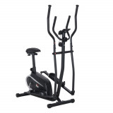 HOMCOM Bicicletă Fitness cu Monitor LCD și 8 Nivele de Rezistență, Antrenament Cardio la Domiciliu | Aosom Romania