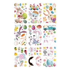Set 119 stickere decorative pentru fereastra Aiweomi, PVC, multicolor