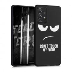 Husa pentru Samsung Galaxy A72, Silicon, Negru, 54364.01