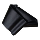 Husa Volan Piele Neagra Perforata cu Ac si Ata 38cm Compatibila VW Skoda BMW Mercedes Audi Opel Fiat