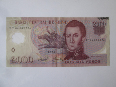 Chile 2000 Pesos 2004 foto