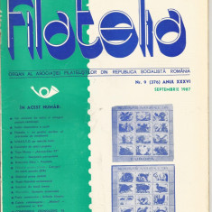 Romania, revista Filatelia nr. 9/1987 (376)