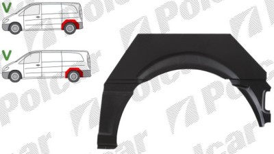 Segment reparatie aripa spate MERCEDES VITO/ VIANO (W639), 01.2003-10.2010, partea stanga, POTRYKUS, foto