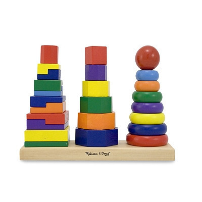 Forme geometrice de stivuit Melissa and Doug foto