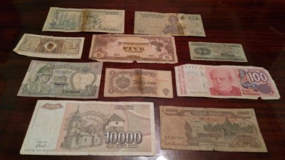 10 bancnote rupte, uzate, cu defecte (cele din imagine) #28 foto