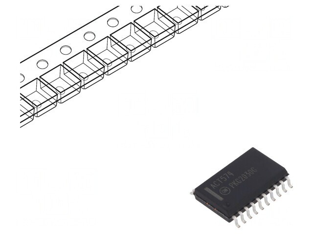 Circuit Digital Flip-Flop D 8 Canale SMD SO20 3 Stări