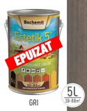 Cumpara ieftin Lazura lemn Bochemit Estetik Clasic 5L, gri, protectie UV
