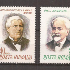 Romania - 1968 - 100 ANI DE LA NASTEREA LUI EMIL RACOVITA SI IONESCU BRAD