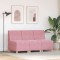 vidaXL Unitate Sofa Modulară Fără Brațe 3 pcs Roz 55 x 74 x 82 cm