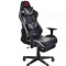 SCAUN DE GAMING, CU SUPORT PENTRU PICIOARE, GRI,