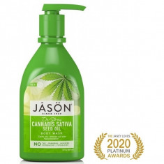 Gel de dus hipoalergenic, relaxant cu ulei din seminte de Cannabis, Jason, 887 foto