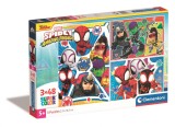 Puzzle Clementoni Spidey si prietenii sai fantastici, 3 x 48 piese