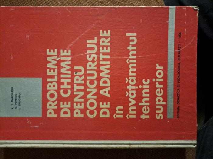 Manuale, culegeri Chimie, anii&#039;70-&#039;80