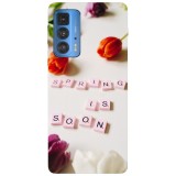 Husa compatibila cu Motorola G50 model Spring is soon, Silicon, TPU, Viceversa, Transparent, Carcasa