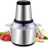 Tocator electric multifunctional, capacitate 3L, putere 250W, cu bol din inox, cu 4 lame din otel inoxidabil, gri